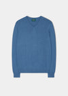 Rothwell Cotton Cashmere Jumper In Airforce