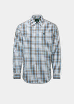 Ilkley Men's Country Check Blue Shirt - Shooting Fit