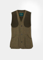 Rutland Men's Tweed Shooting Waistcoat In Oakley