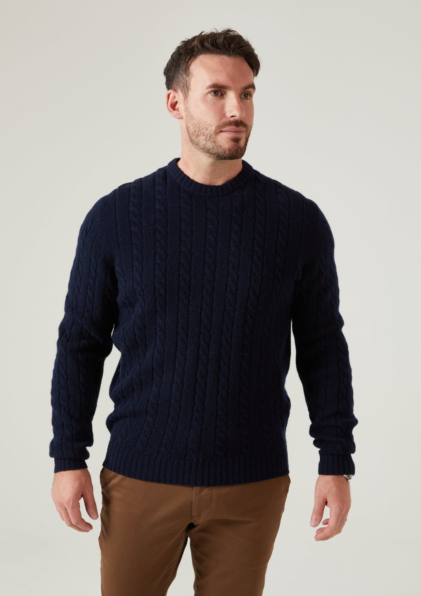 Ashkirk Supersoft Shetland Cable In Concord
