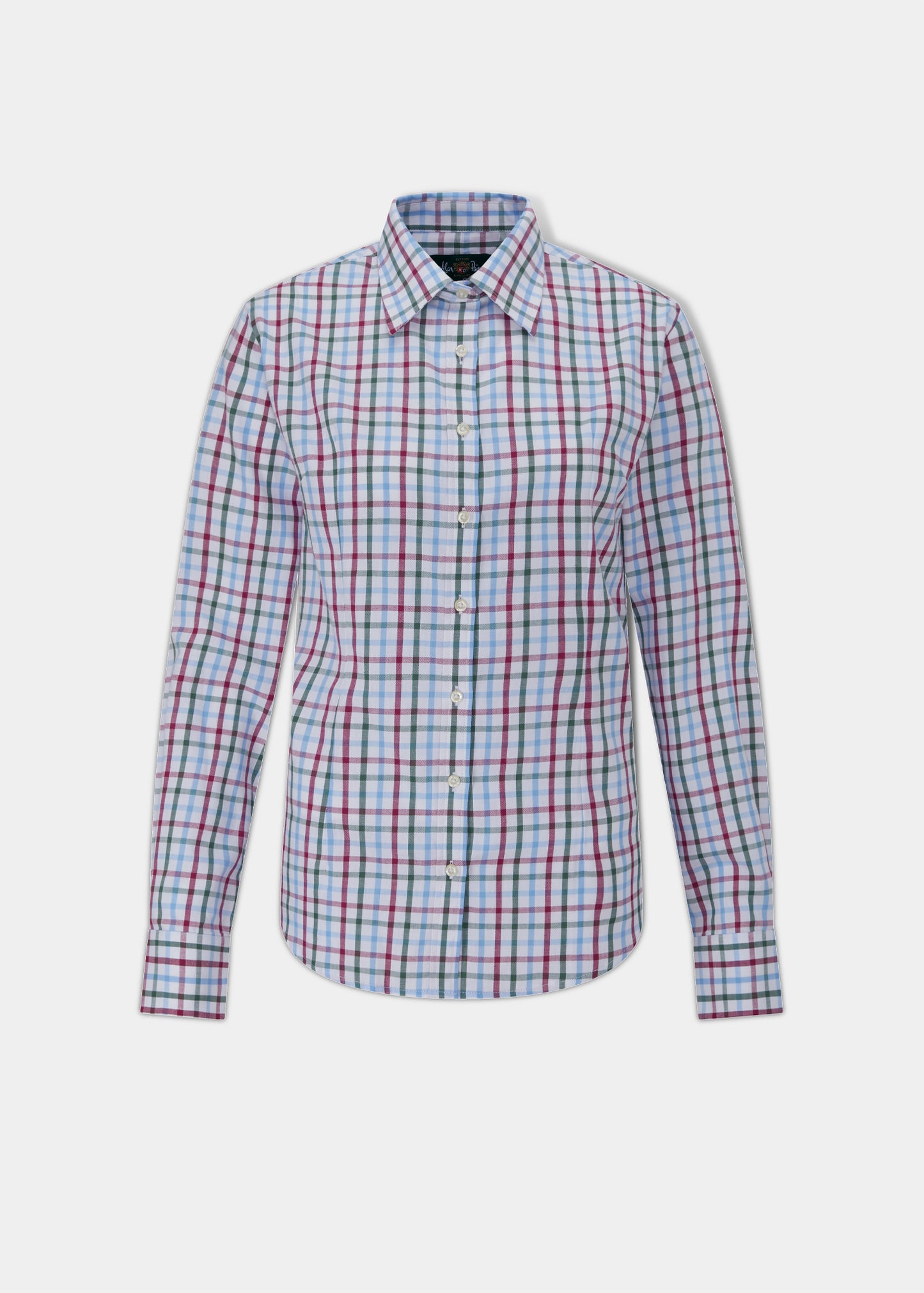 Bromford Ladies Cotton Check Shirt In Wine
