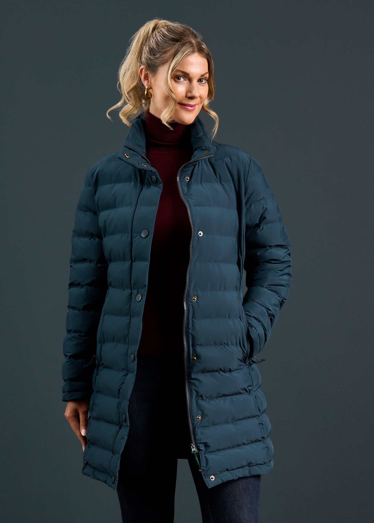 Calsall Ladies Coat in Navy