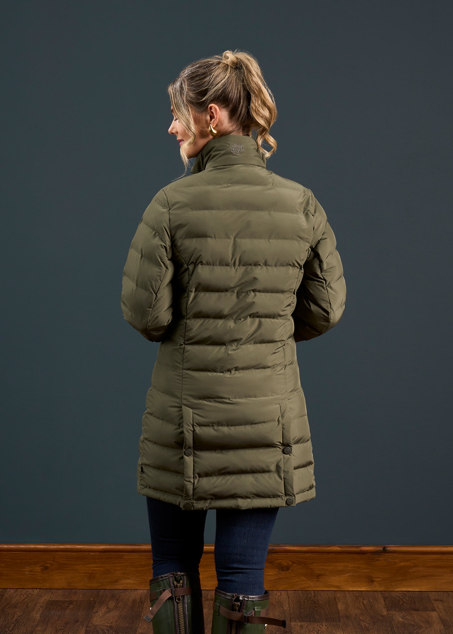 Calsall Ladies Coat in Olive
