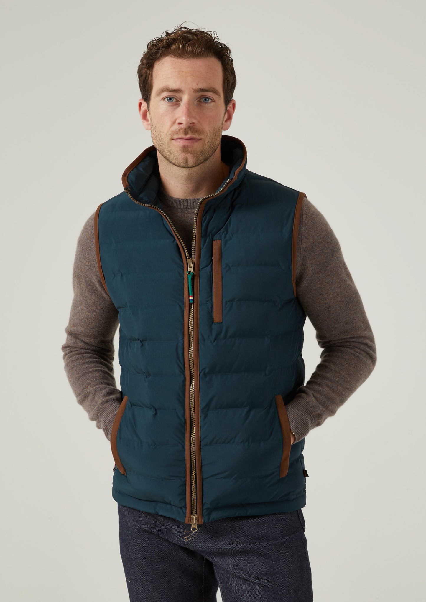 Calsall Men's Waistcoat In Navy