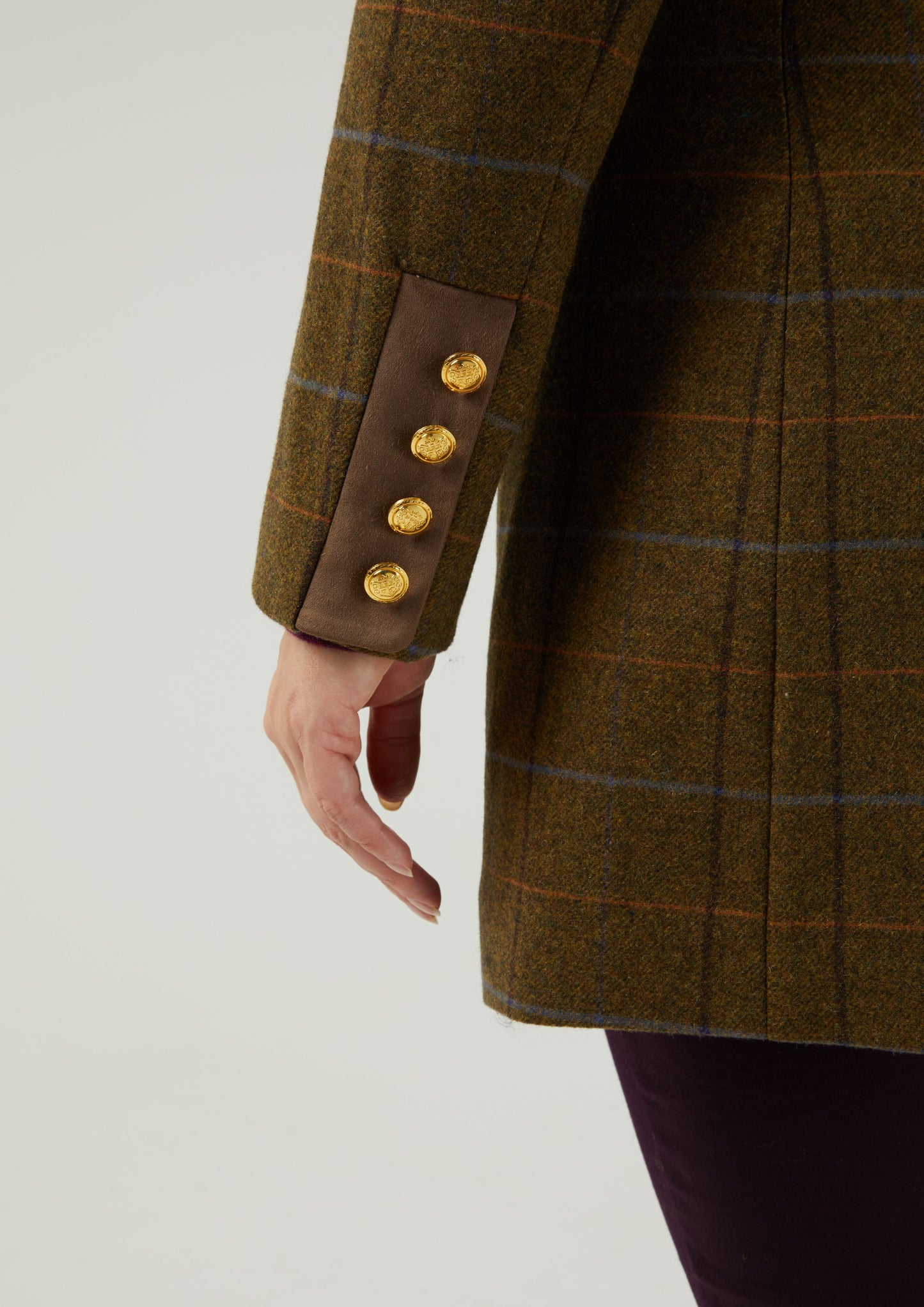 Combrook Ladies Mid-Thigh Coat In Hazel
