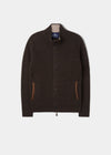 Duchally Men's Waffle Stitch Wool Jacket Cocoa