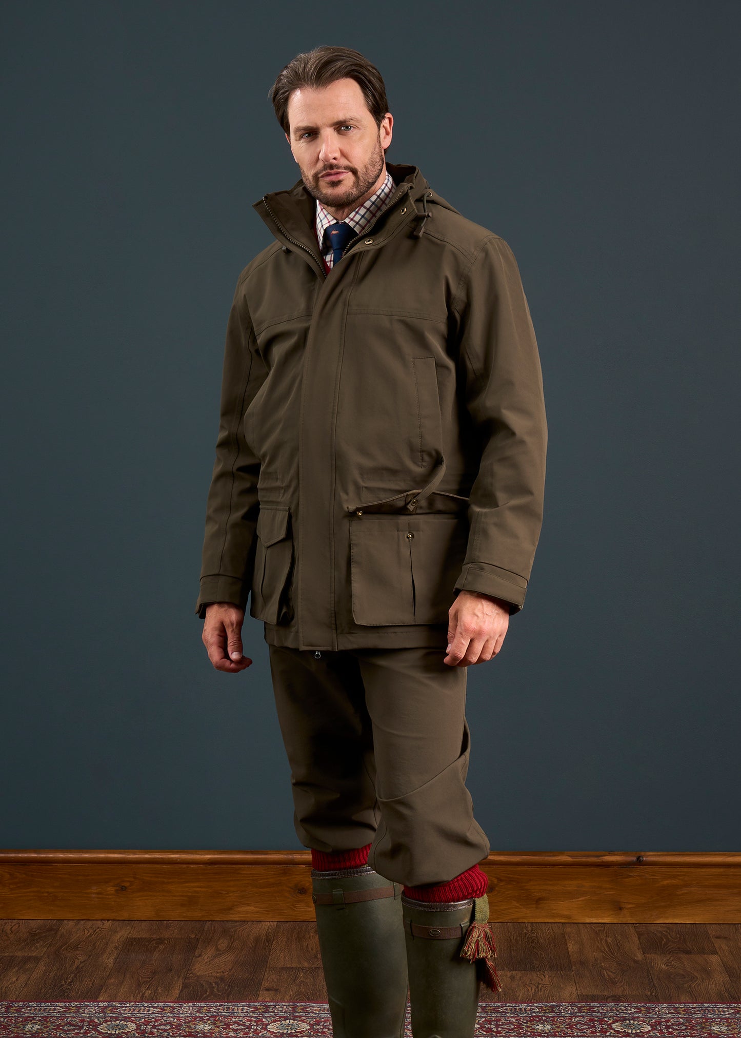 Dunswell Men's Waterproof Field Coat In Olive
