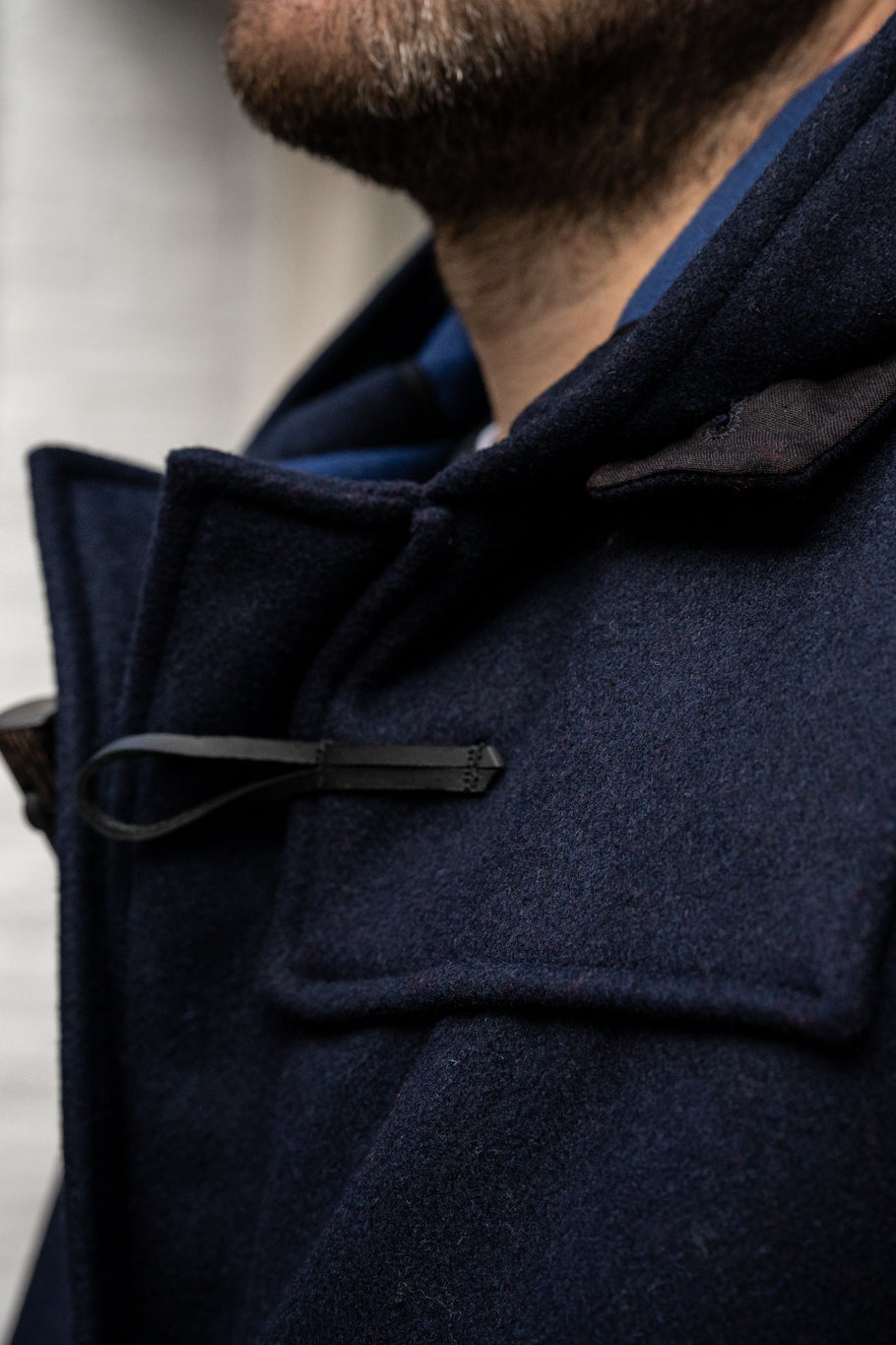 Ewen Men's Duffle Coat In Navy