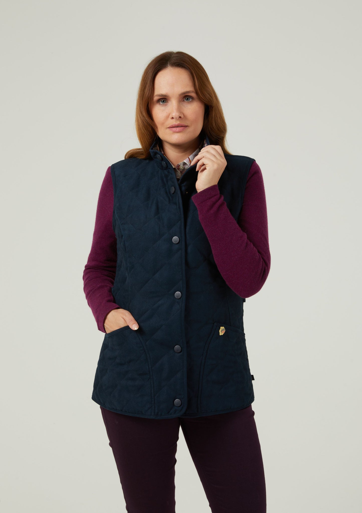 Felwell Ladies Gilet In Dark Navy