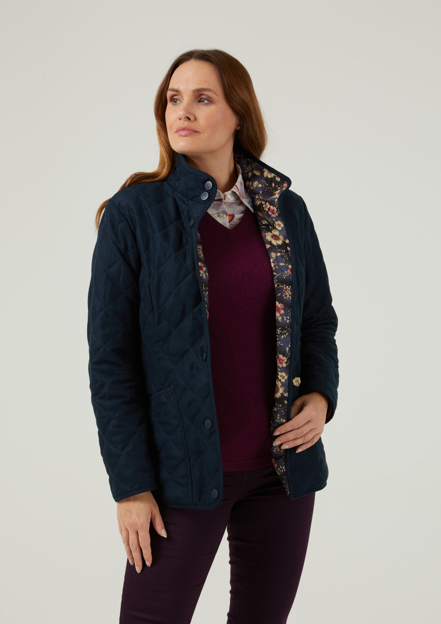 Felwell Ladies Jacket In Dark Navy