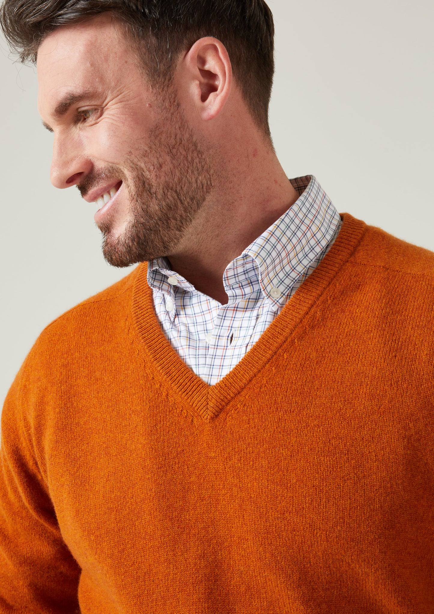 Hampshire Lambswool Jumper in Oxide