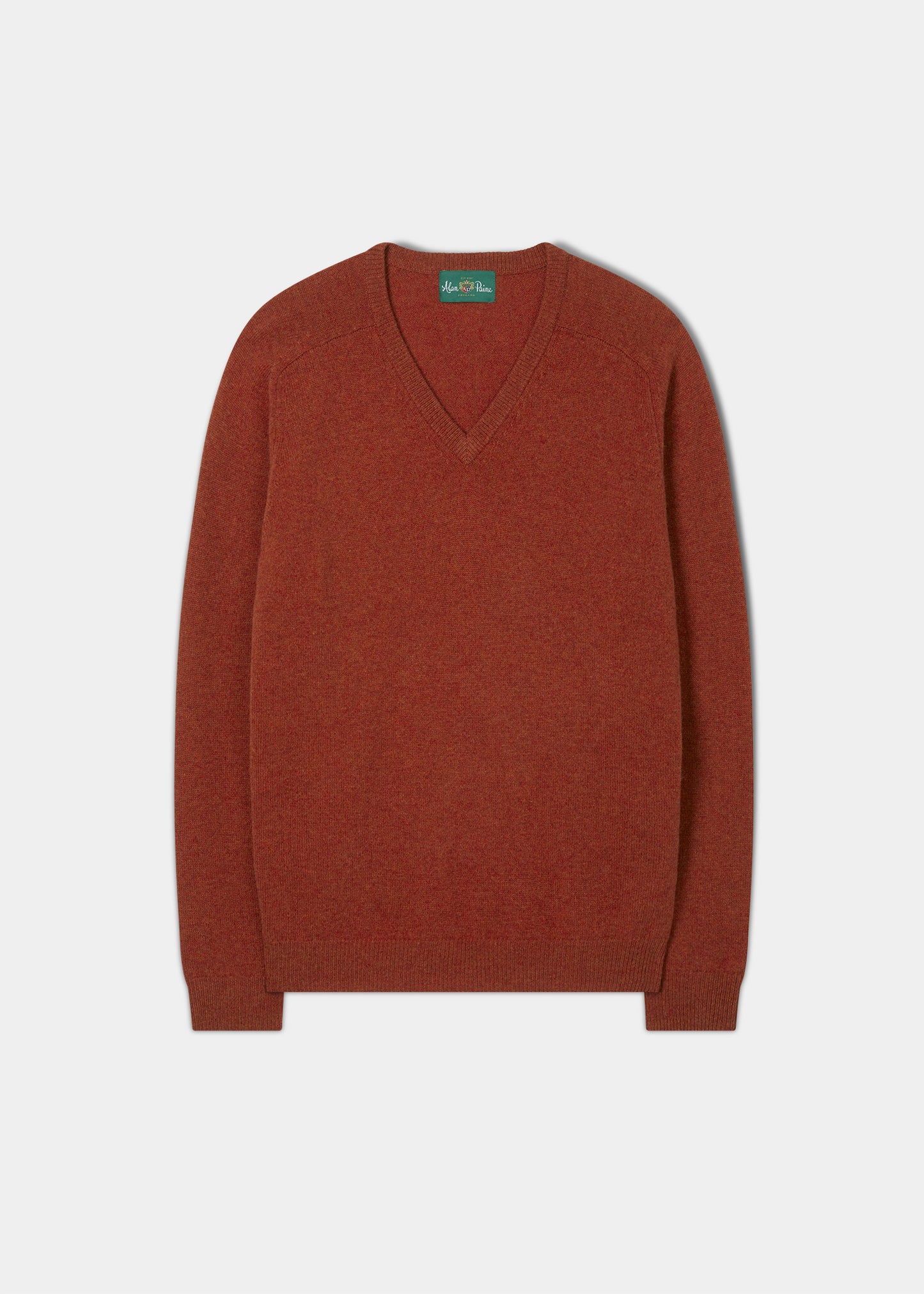 Kilsyth Men's Lambswool Jumper in Ember