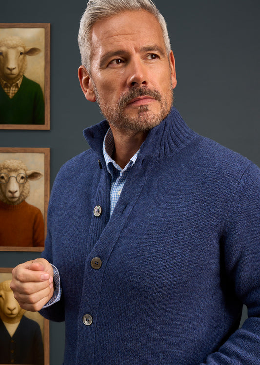 Lambswool-Mock-Neck-Jumper-Blue