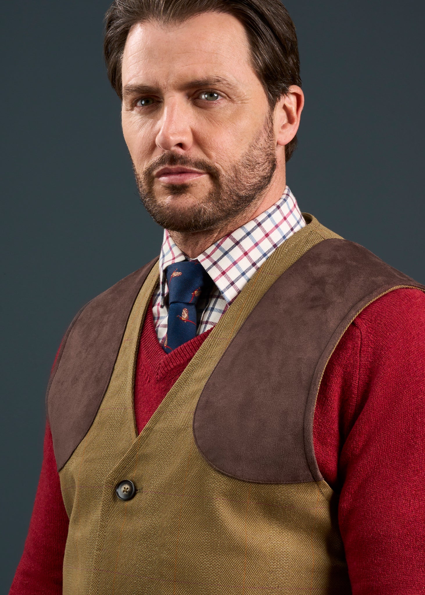 Axford Men's Waterproof Lightweight Shooting Waistcoat In Aspen