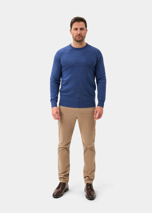Men's Geelong Wool Crew Neck Jumper in Ullswater