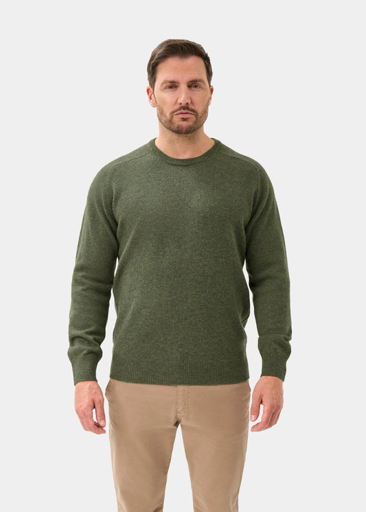 Men's Lambswool Crew Neck Jumper in Landscape