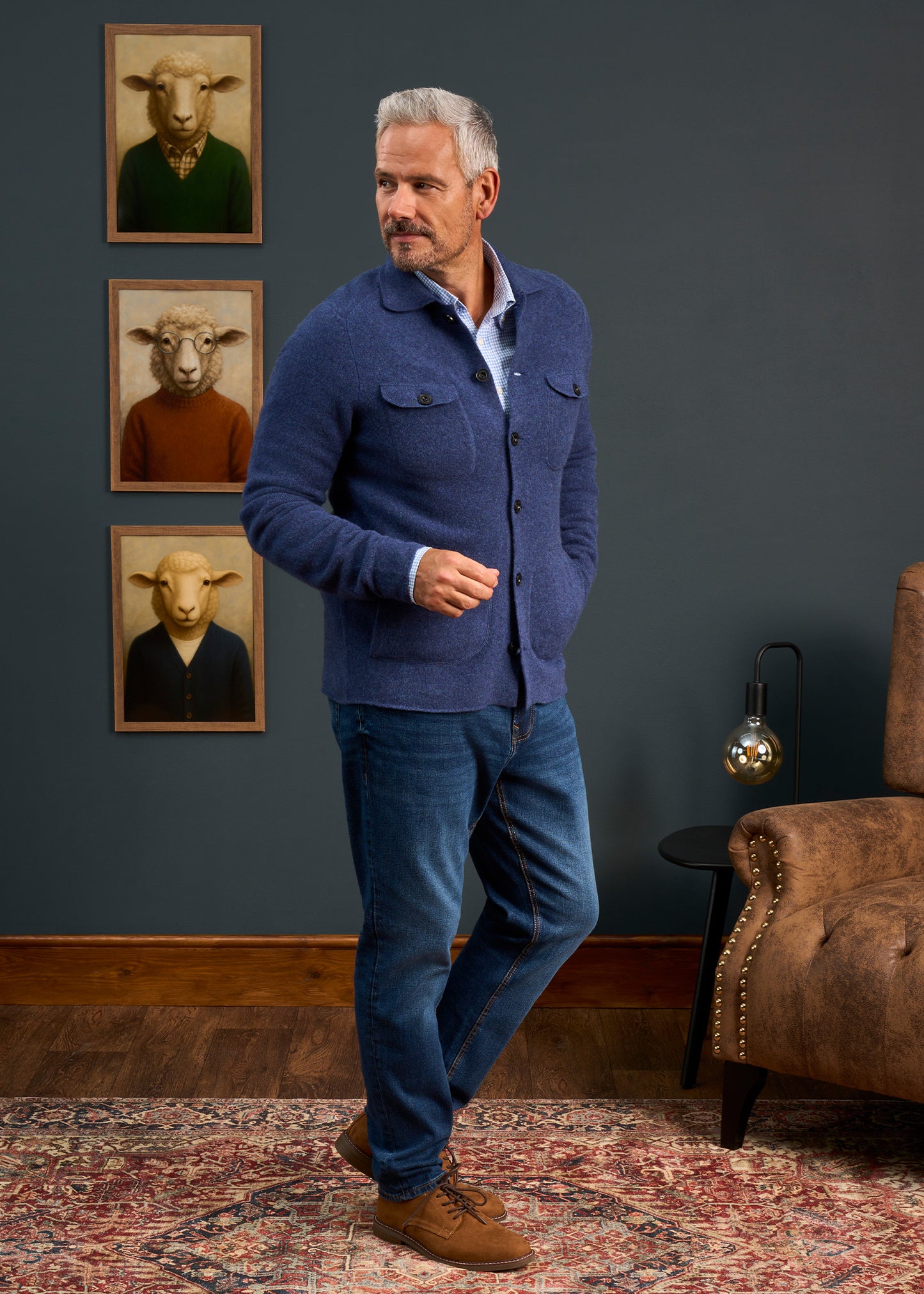Mens-Lambswool-Overshirt-Blue