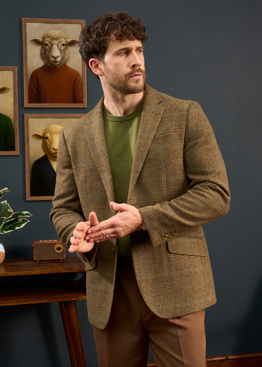 Mens-Tweed-Green-Blazer