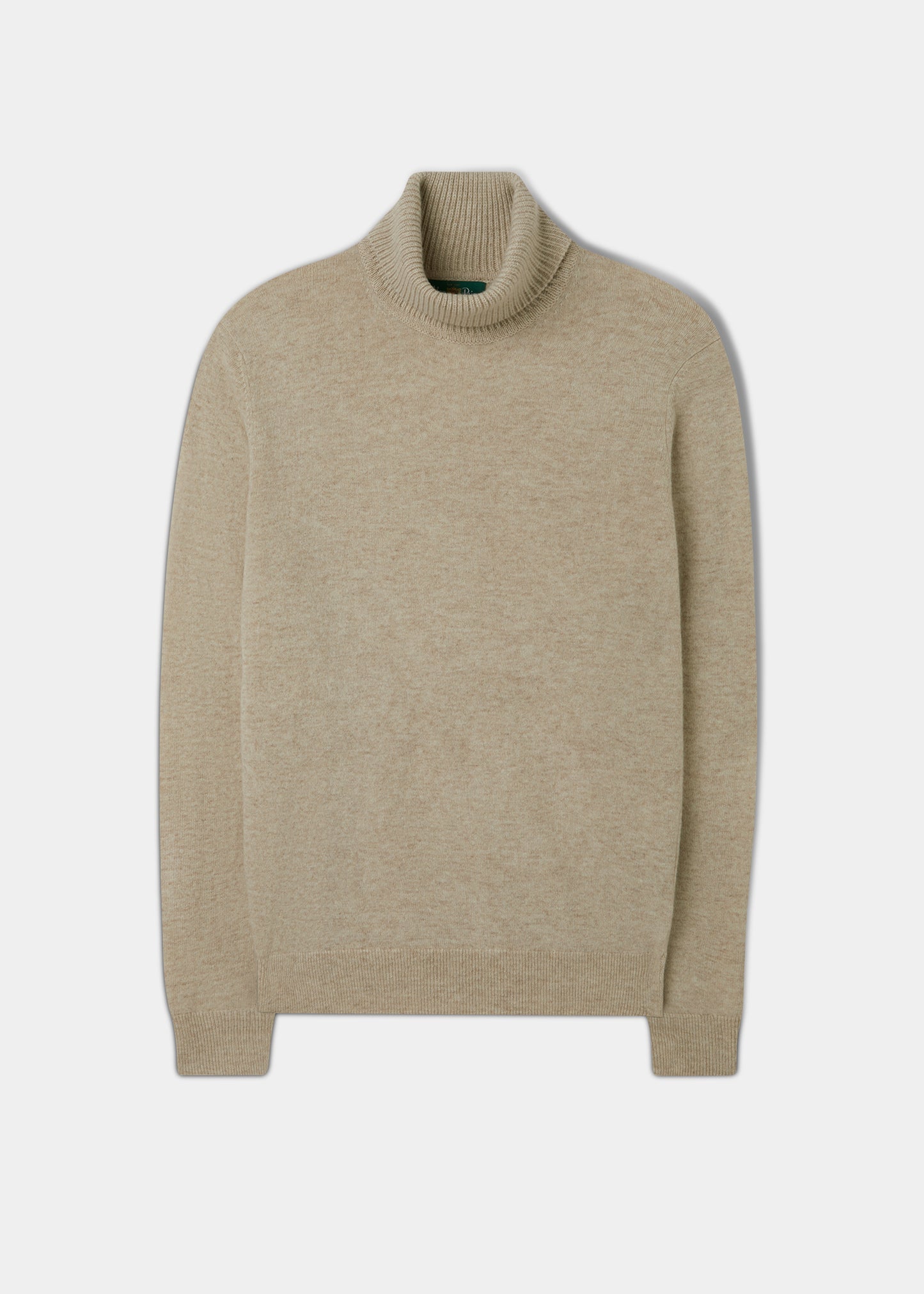 Petersham Men's Geelong Wool Roll Neck In Irish Cream