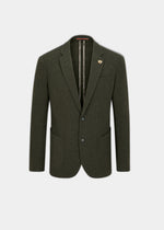 Richmond Men's Knitted Blazer In Olive