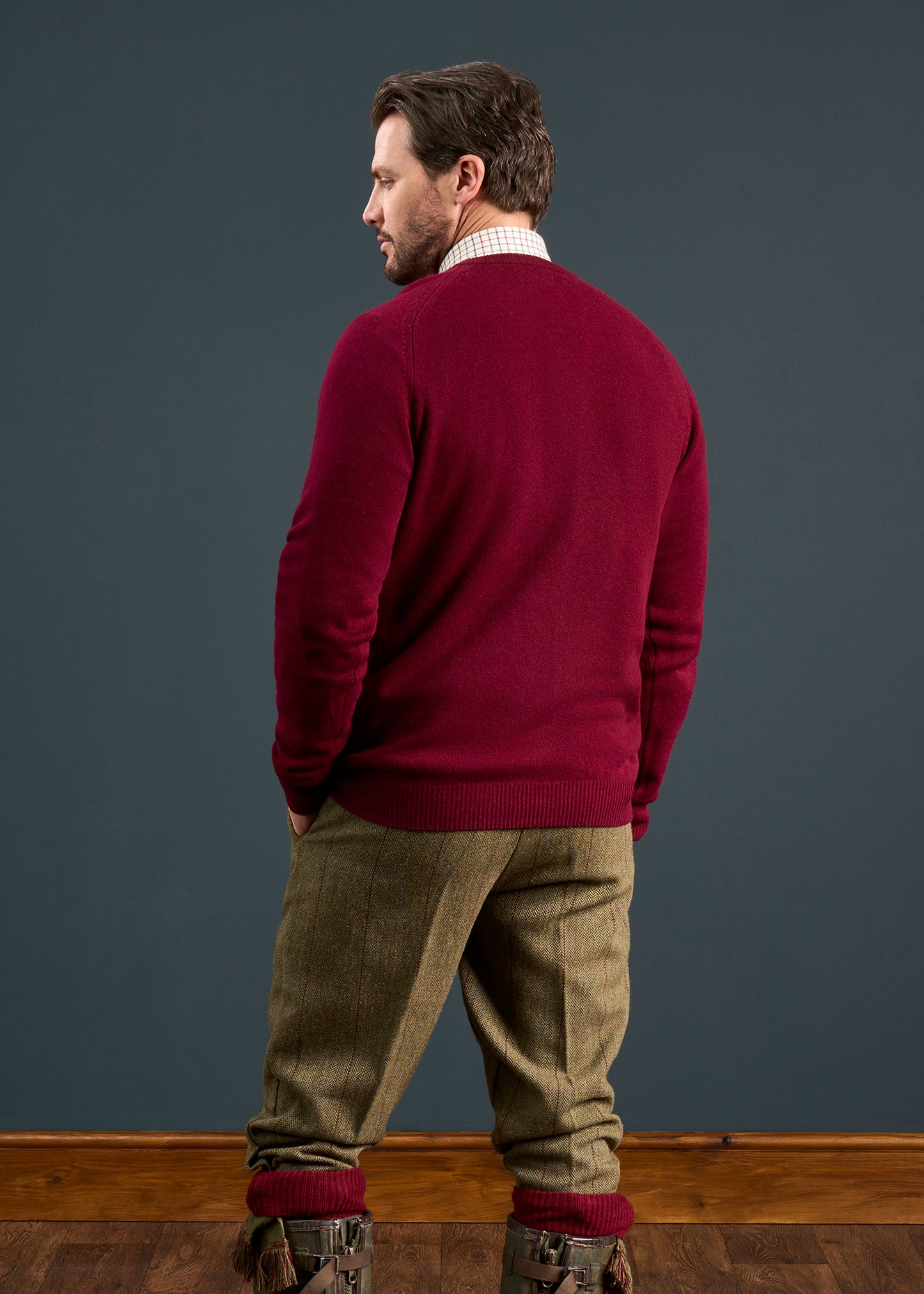 Rutland Men's Tweed Shooting Breeks In Oakley