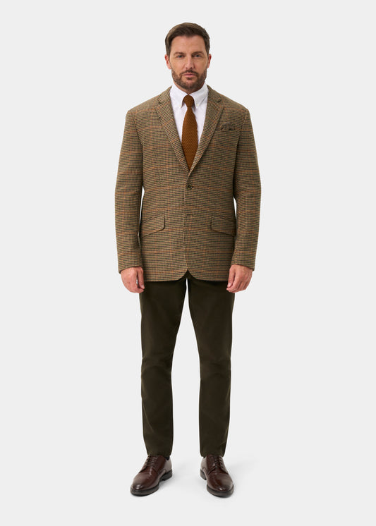 Surrey Tweed Lined Blazer In Sycamore - Regular Fit