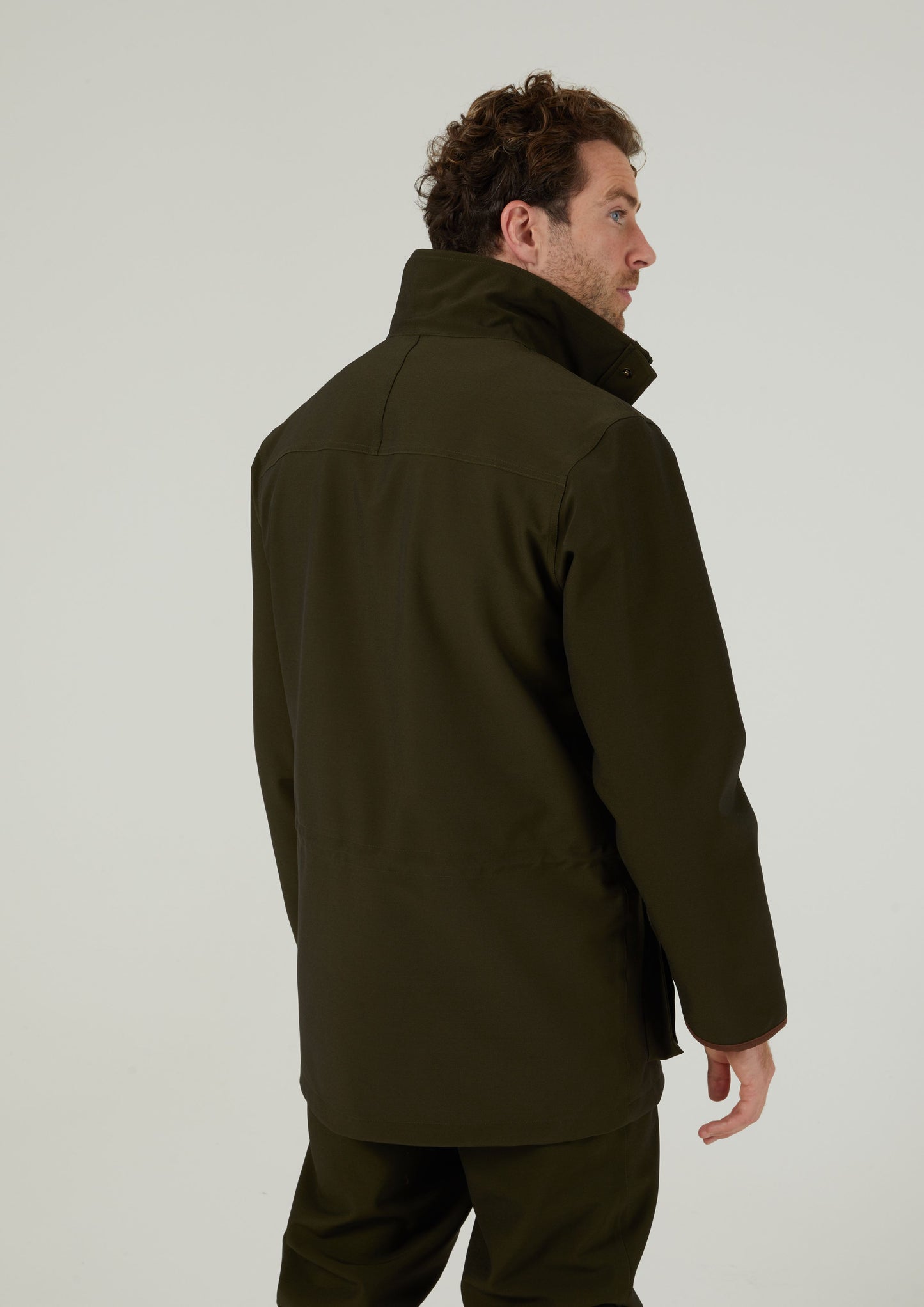 Stancombe Men's Waterproof Coat In Olive