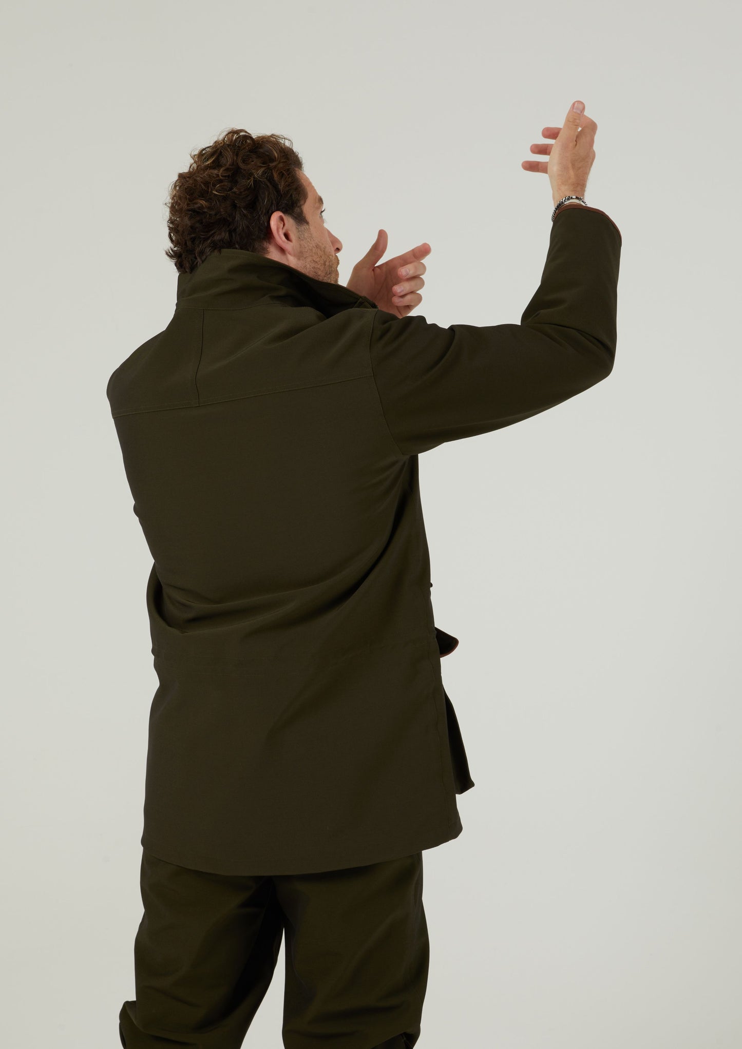 Stancombe Men's Waterproof Coat In Olive