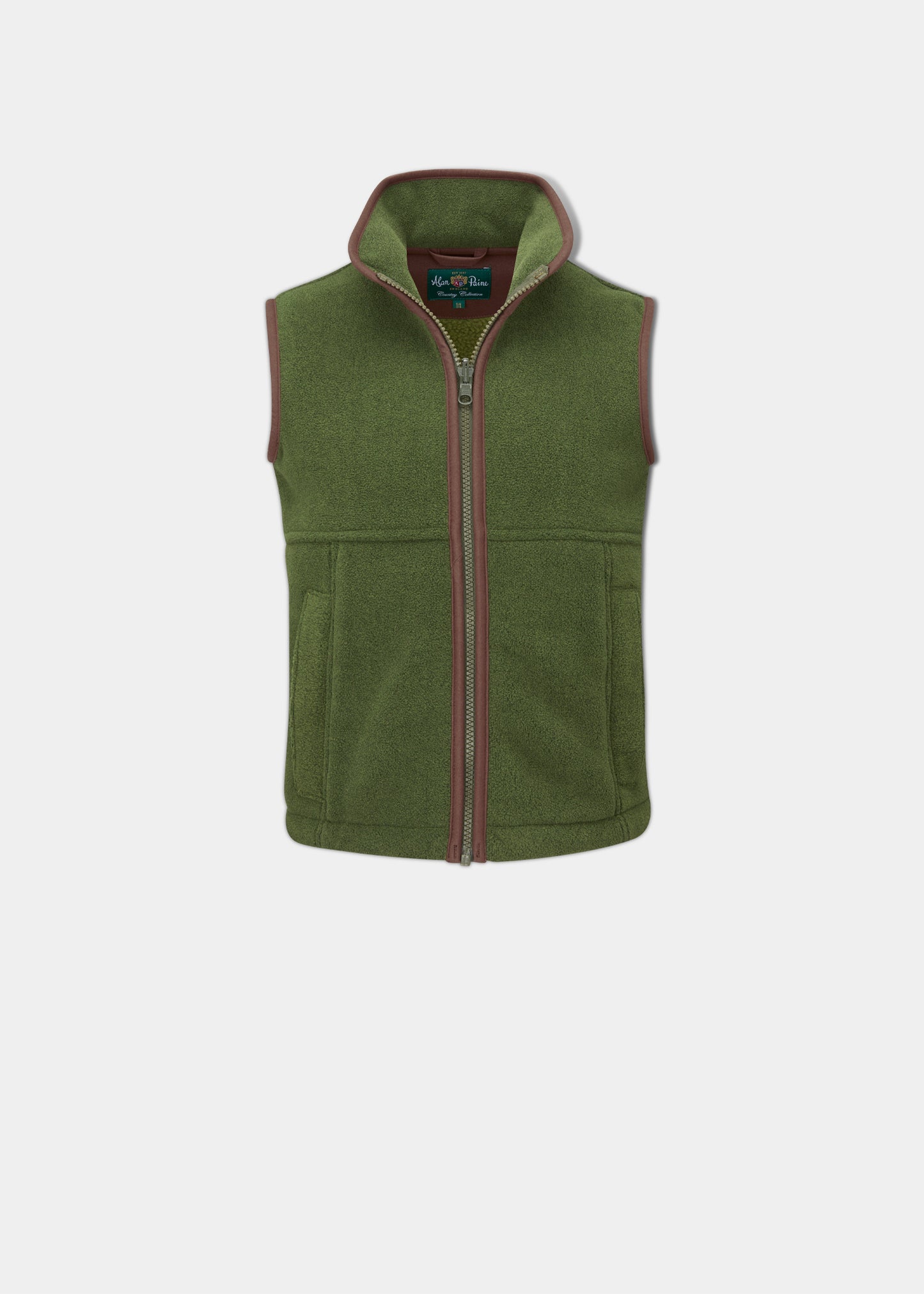 Aylsham Children's Fleece Waistcoat In Leaf