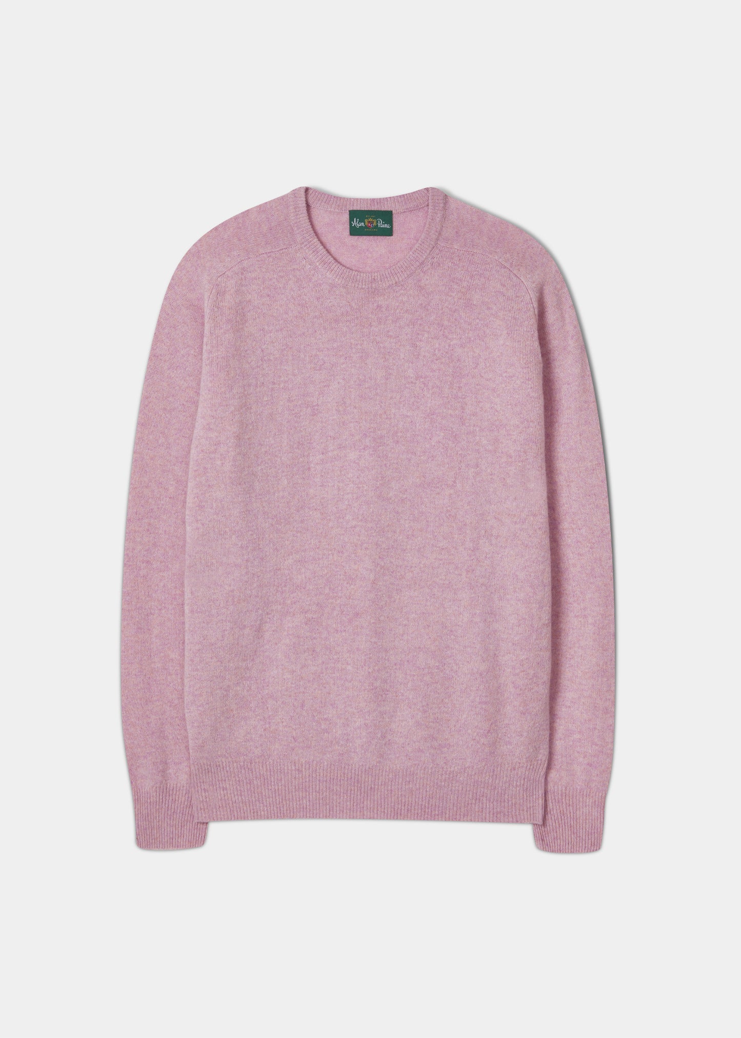 Dorset Men's Lambswool Jumper in Pink Haze