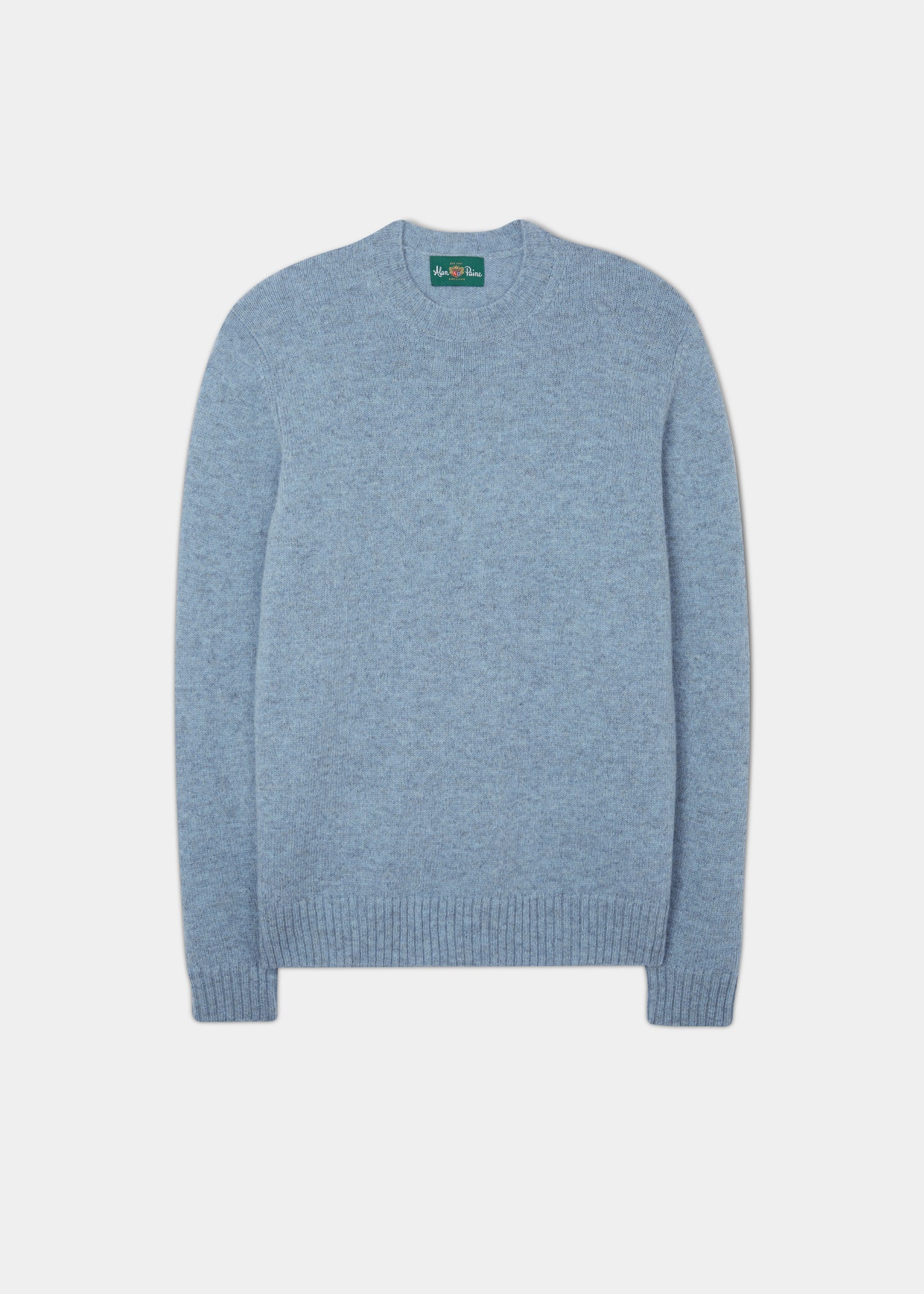 Kinnadie Supersoft Shetland Jumper In Glacier