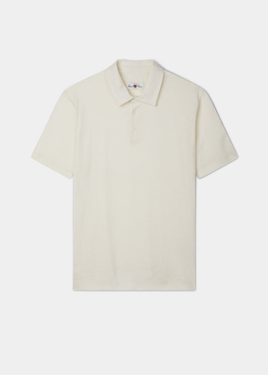 Rendham Cotton Linen Shirt In White