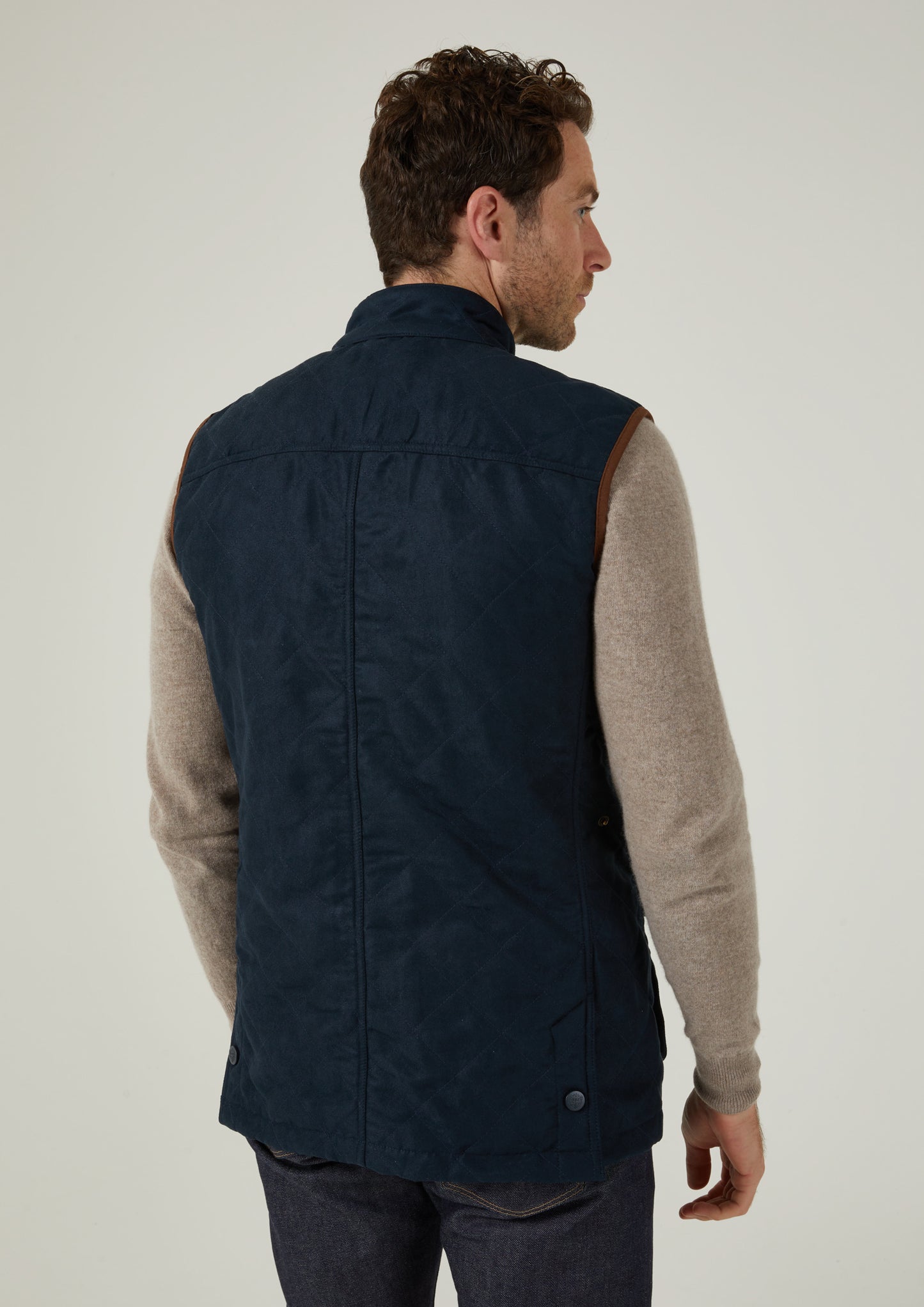 Felwell Men's Quilted Gilet In Dark Navy