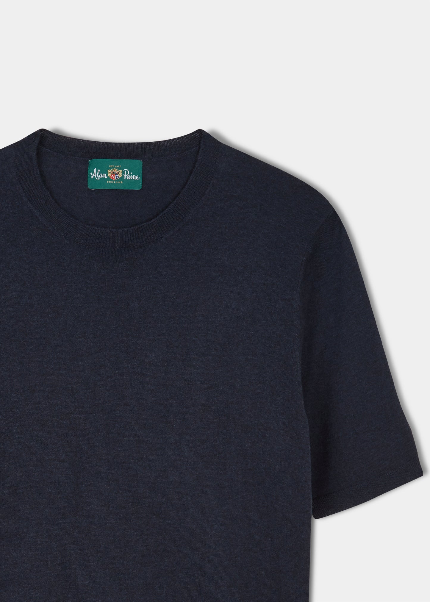 Men's luxury cotton t-shirt in dark navy