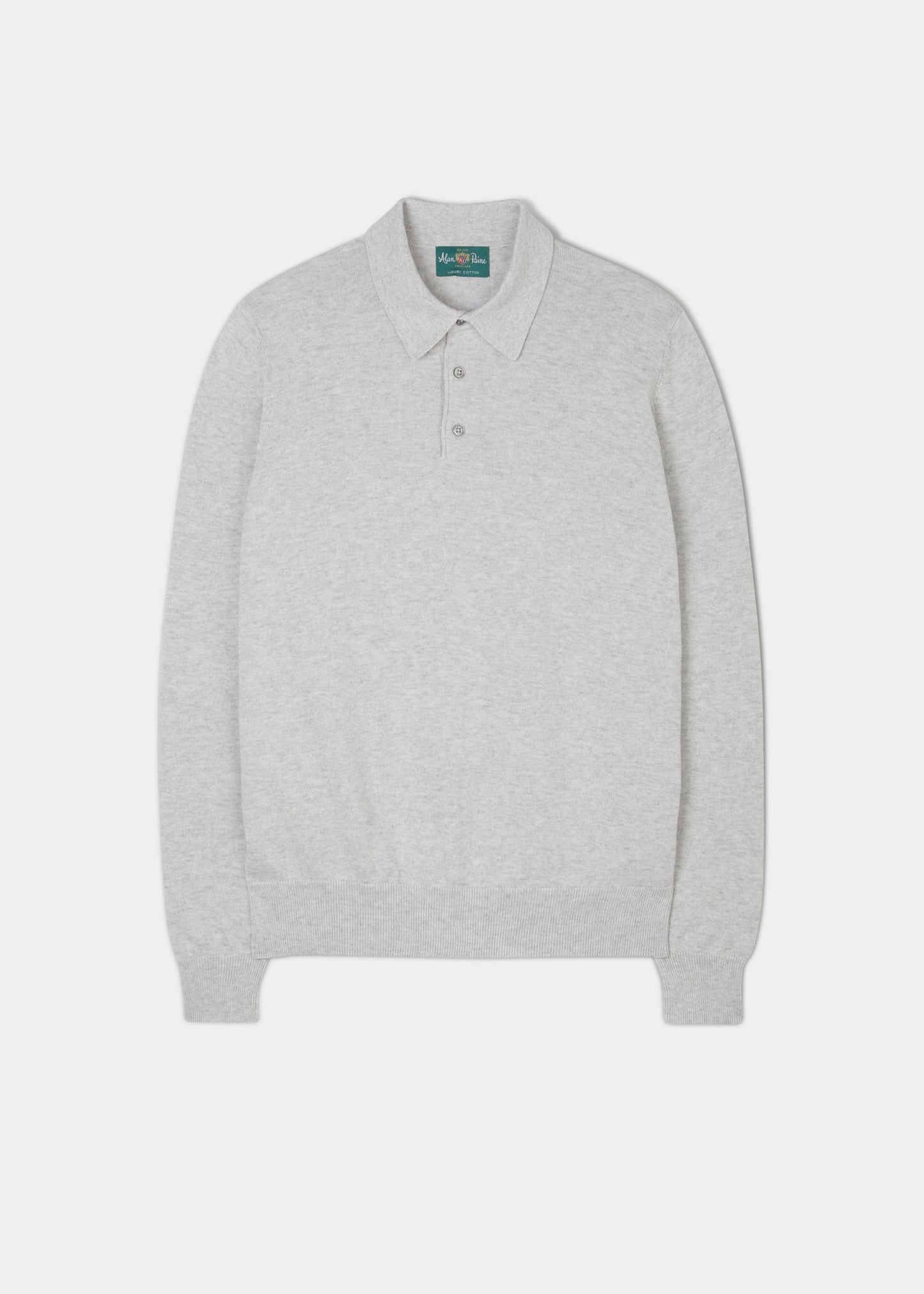 Fernhurst Men's Long Sleeve Polo In Dove