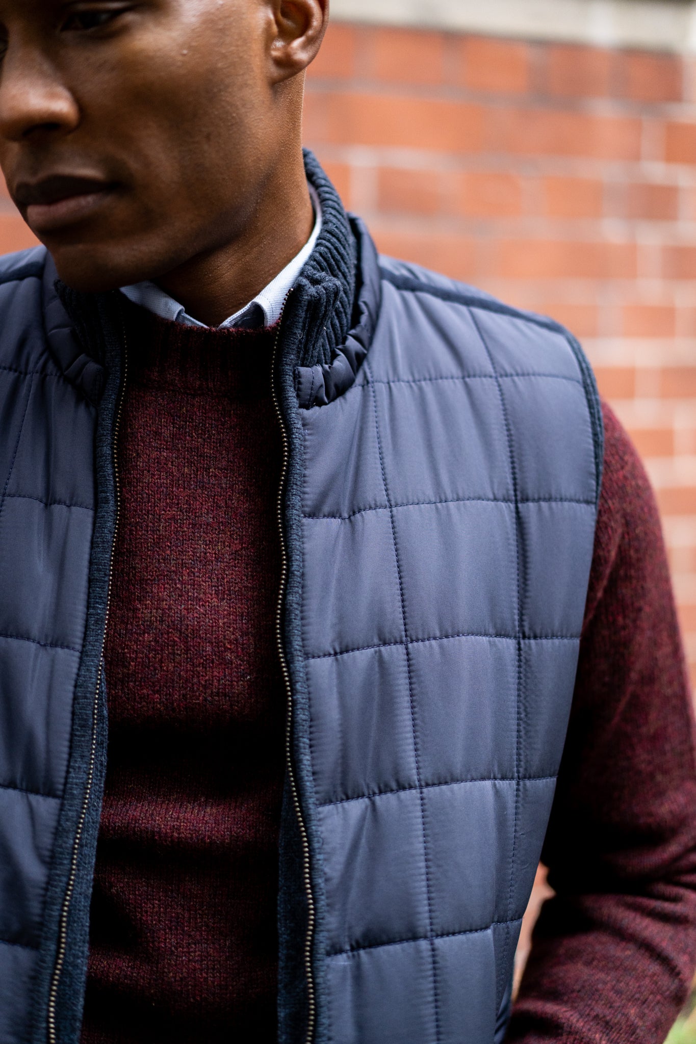 Ambleton Men's Wool Waistcoat In Moonshine - Regular Fit