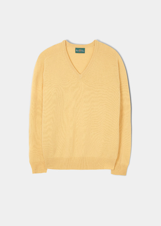 Hampshire Lambswool Jumper in Canary