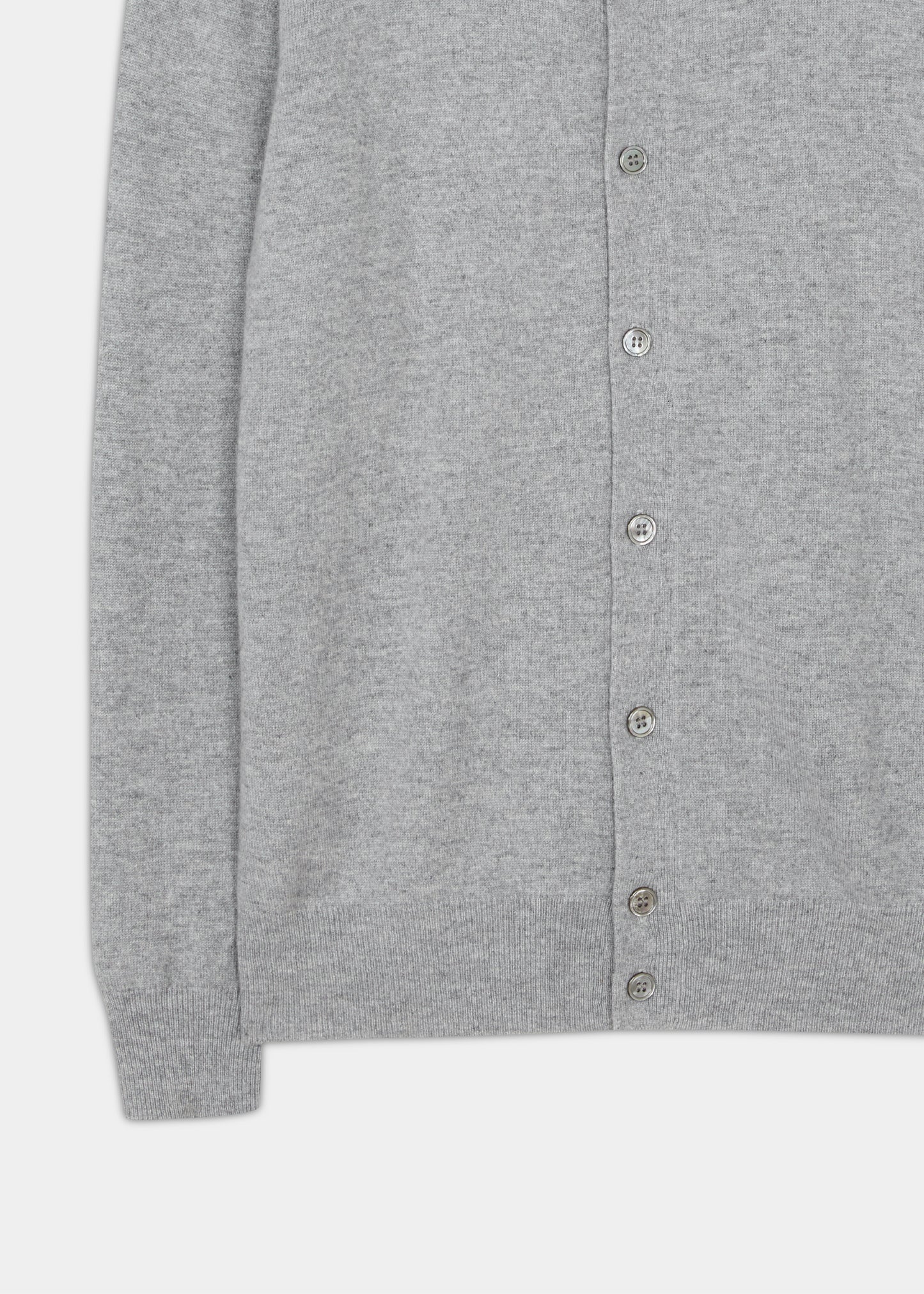 Hartington Cashmere Light Grey Mix Cardigan