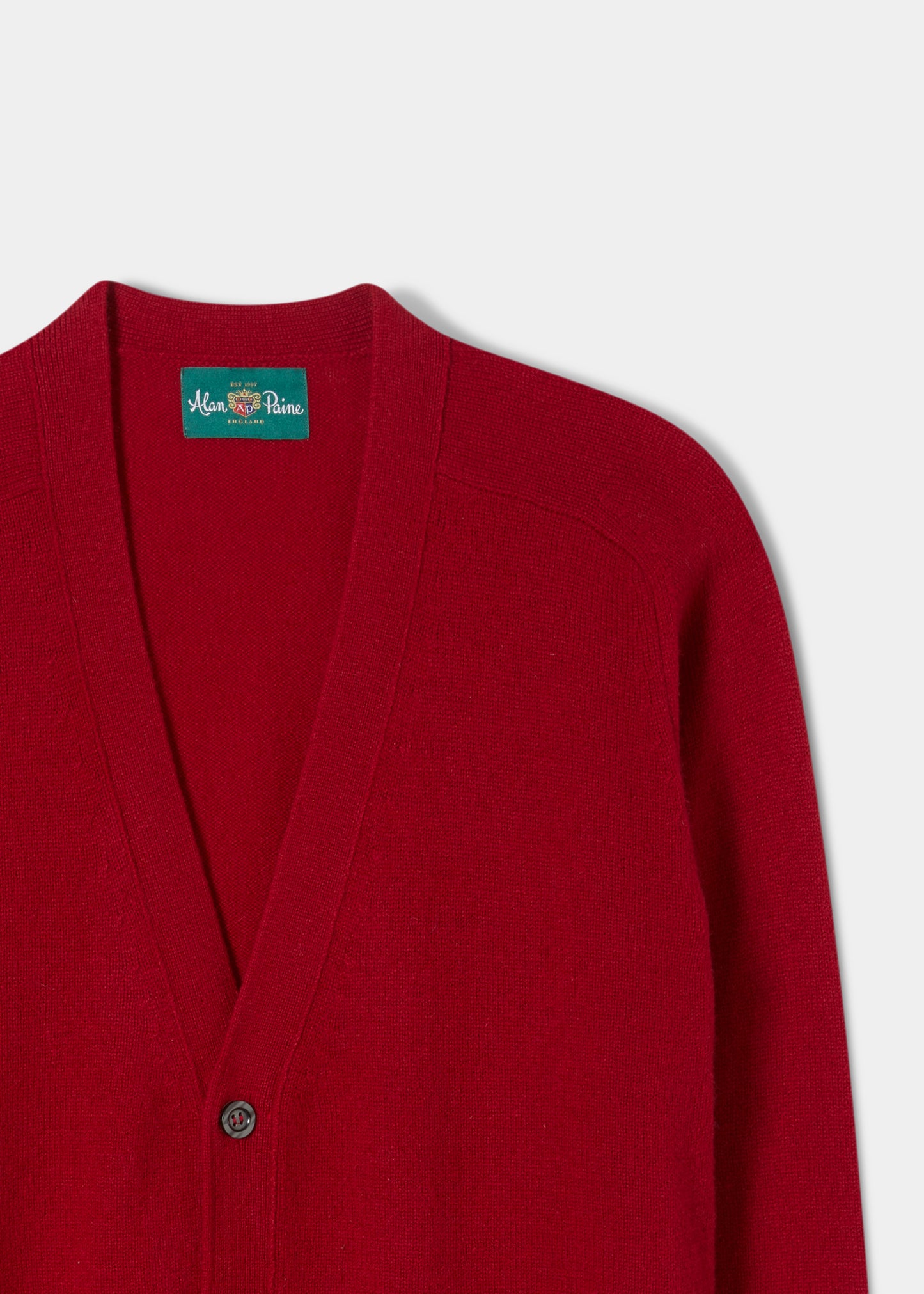 Lambswool-Cardigan-Dubonnet