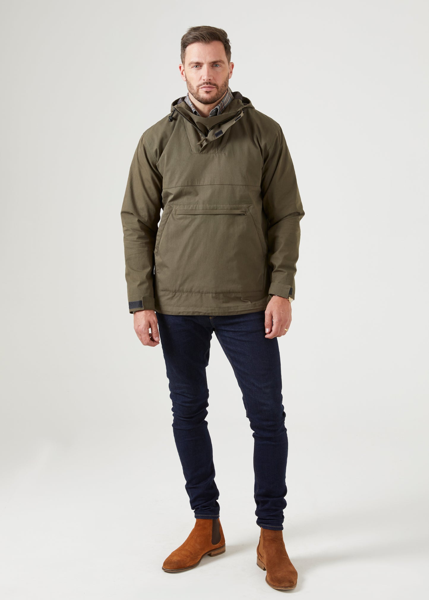 Chatbourne Waterproof Smock In Olive - Regular Fit
