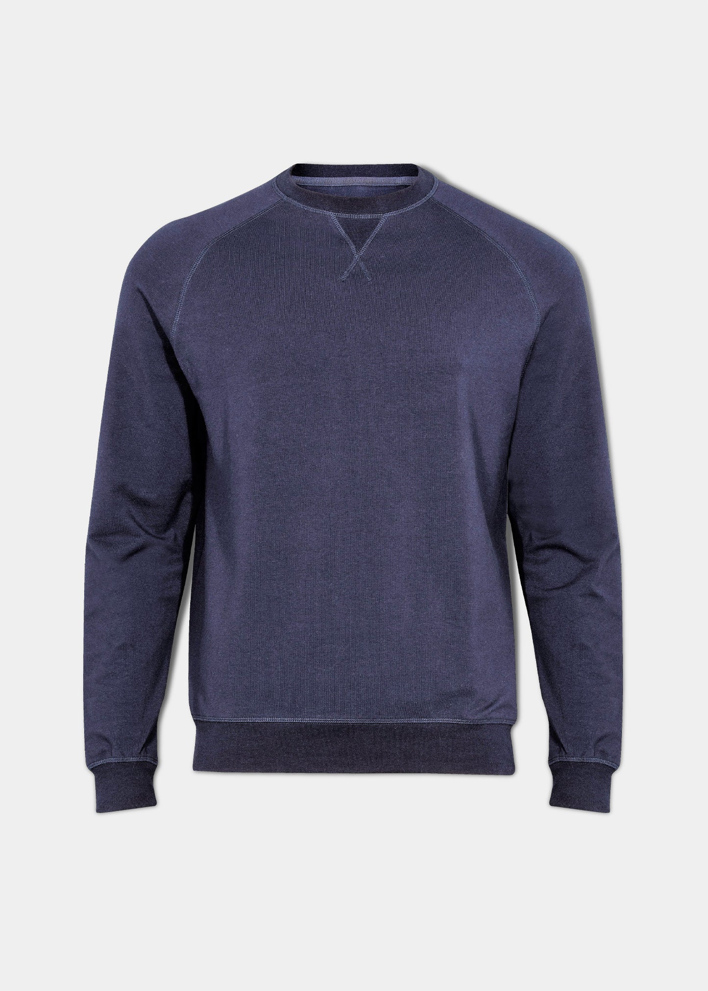 Men's cotton sweatshirt in navy