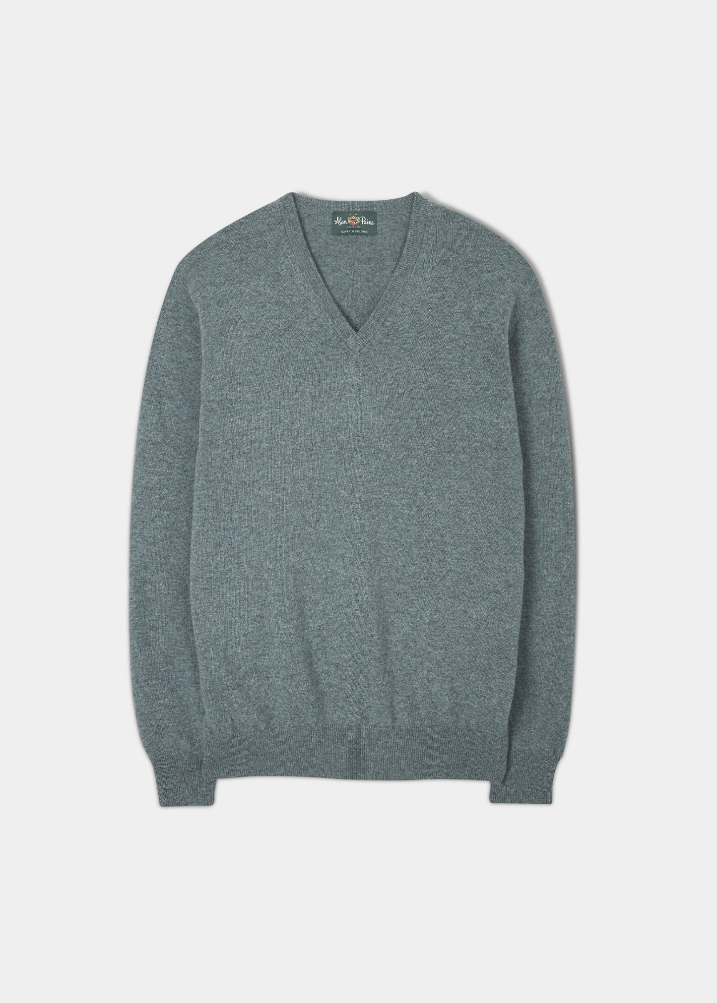 Albury Geelong Wool Jumper in Jungle - Regular Fit