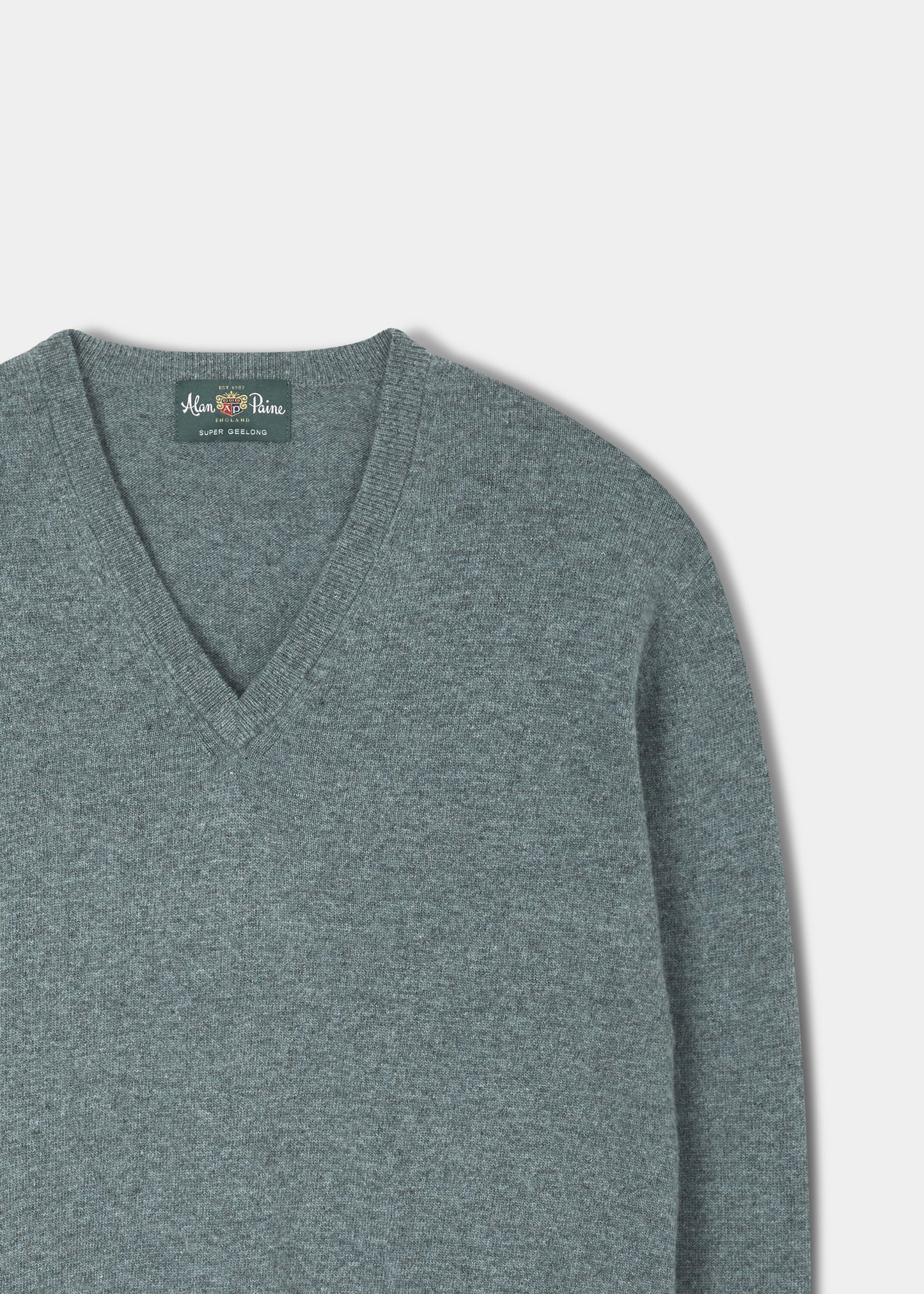 Albury Geelong Wool Jumper in Jungle - Regular Fit