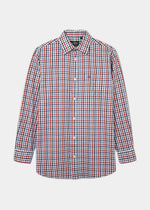Ilkley Men's Blue and Navy Country Check Shirt - Shooting Fit