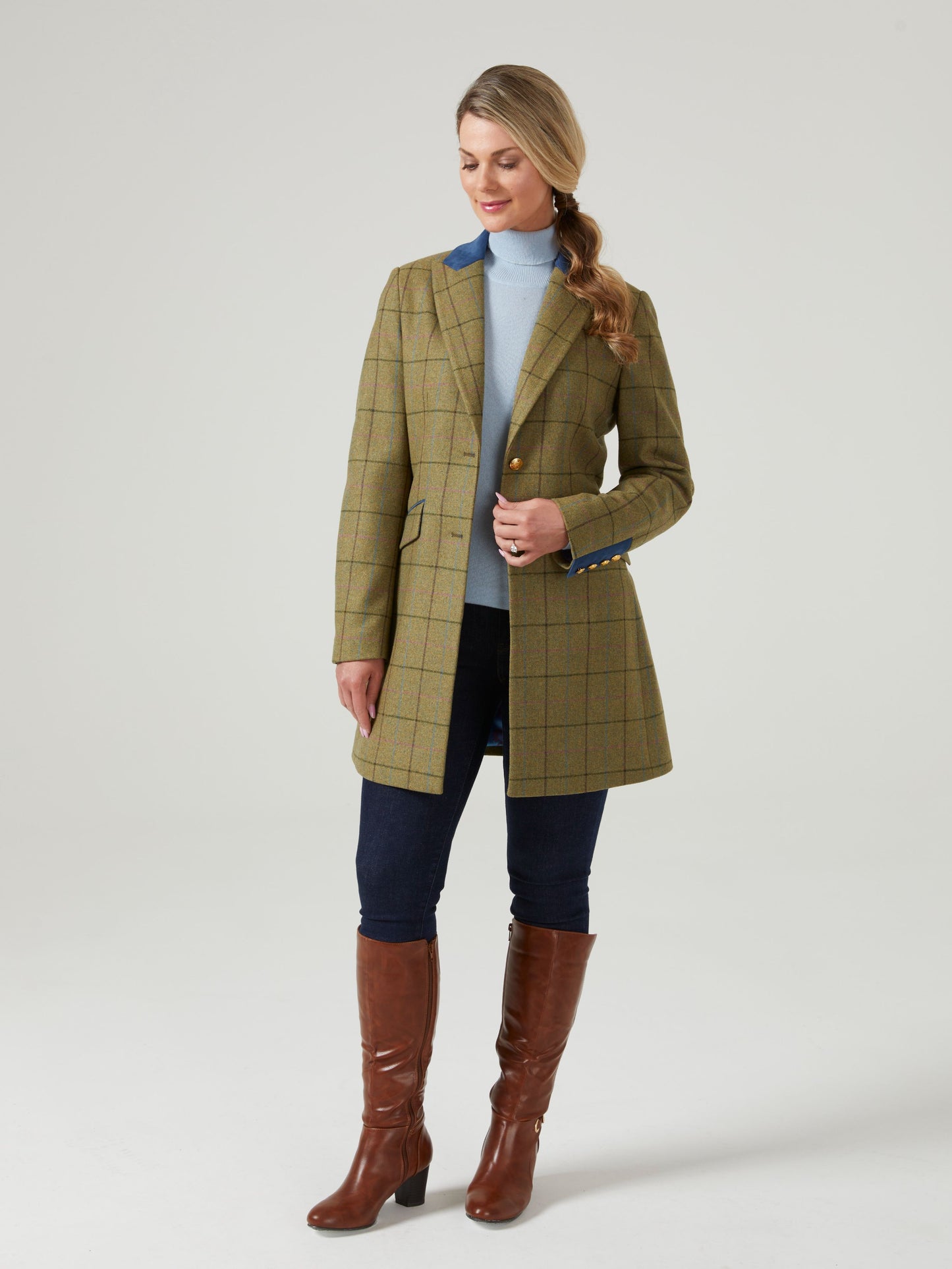 Combrook Ladies Mid-Thigh Coat In Lotus