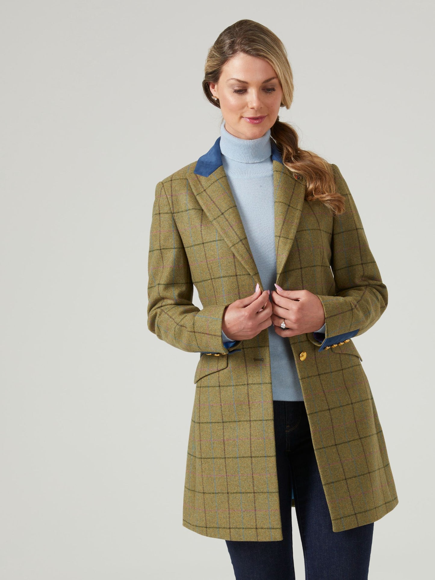 Combrook Ladies Mid-Thigh Coat In Lotus