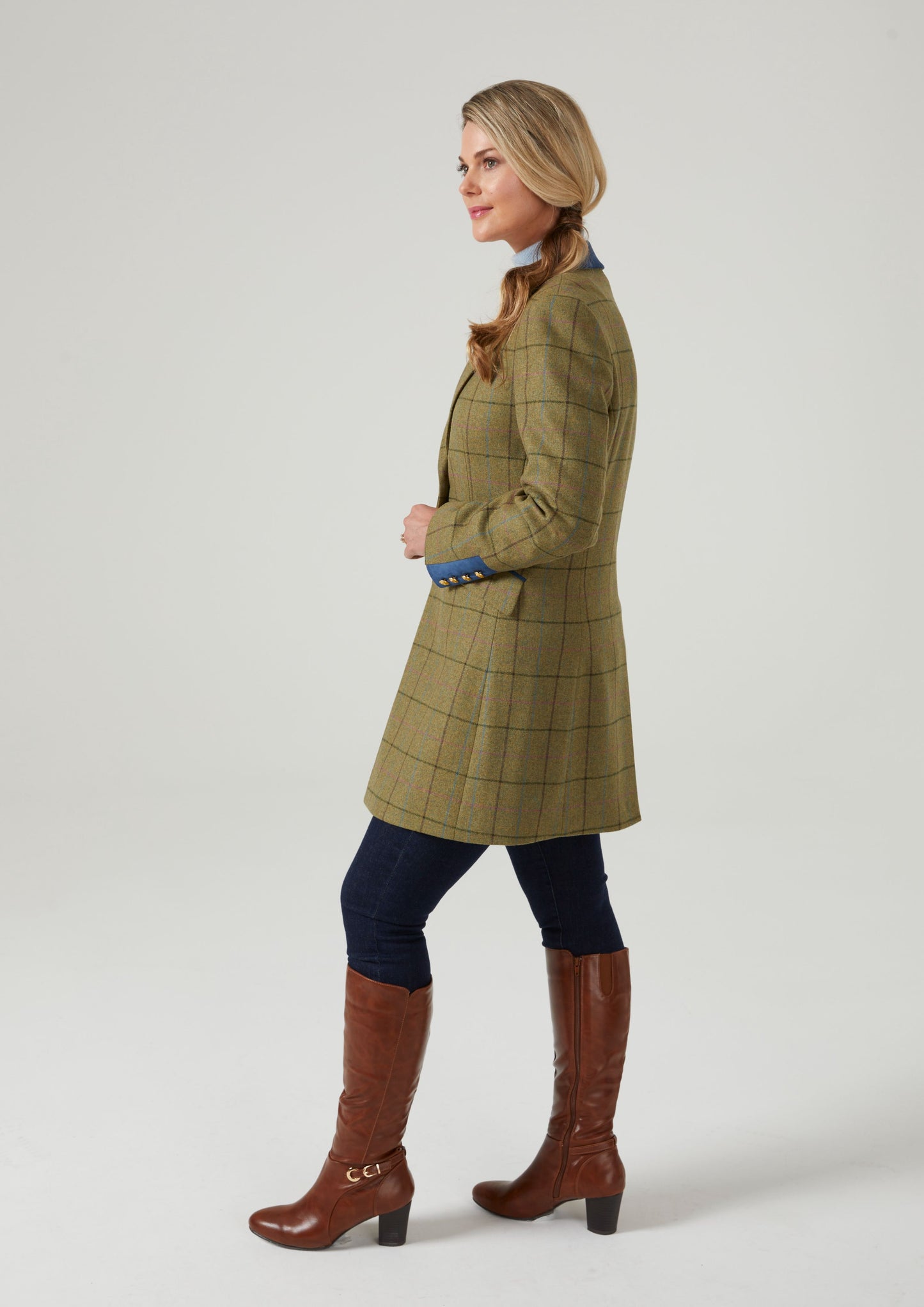 Combrook Ladies Mid-Thigh Coat In Lotus