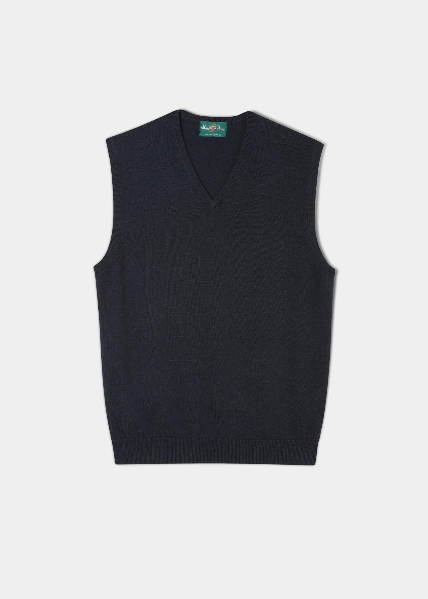 Ellerby Cotton Cashmere Slipover In Dark Navy