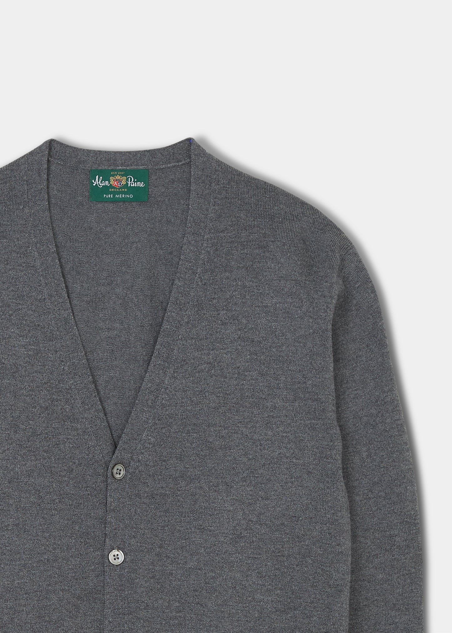 Hockley Men's Merino Wool Cardigan in Derby