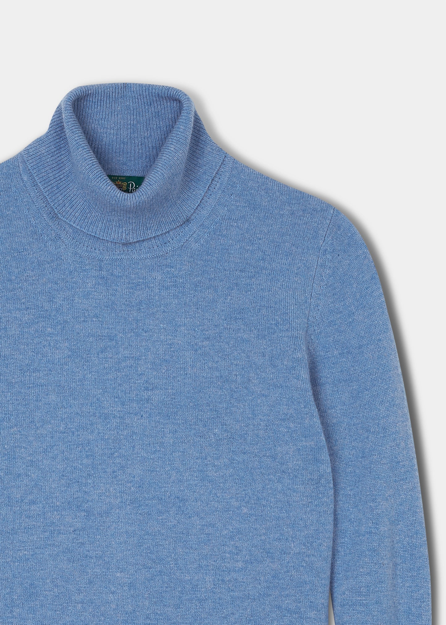Ladies Roll Neck Jumper In Mazerine